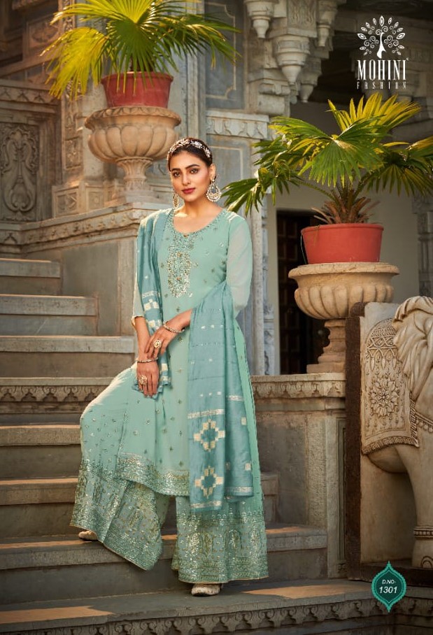 Mohini Glamour 1301 - Pure Georgette With Work Suit