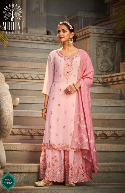 Mohini Glamour 1302 - Pure Georgette With Work Suit
