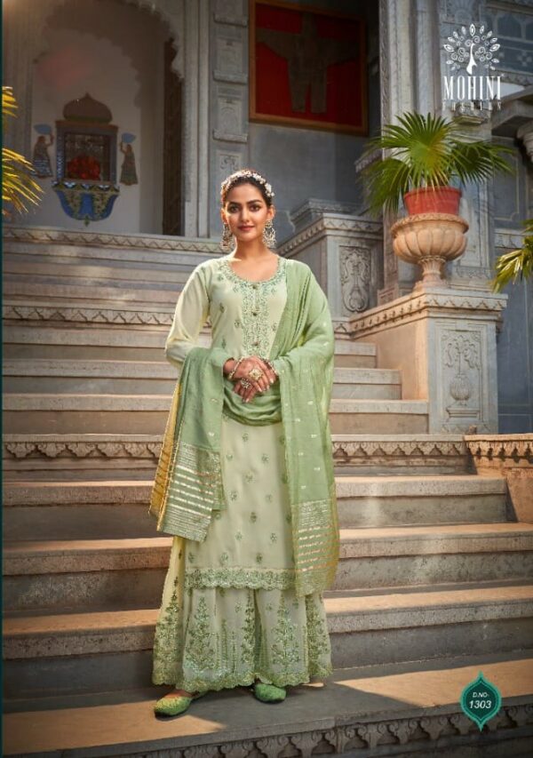 Mohini Glamour 1303 - Pure Georgette With Work Suit