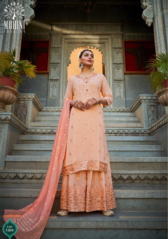 Mohini Glamour 1304 - Pure Georgette With Work Suit