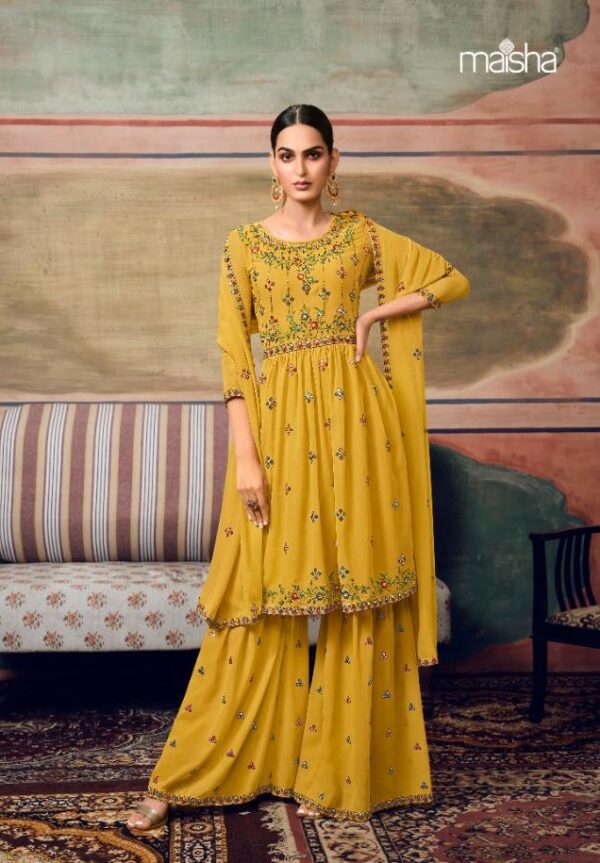 Maisha Zareen 11066 - Pure Georgette Designer Embroidery Suit