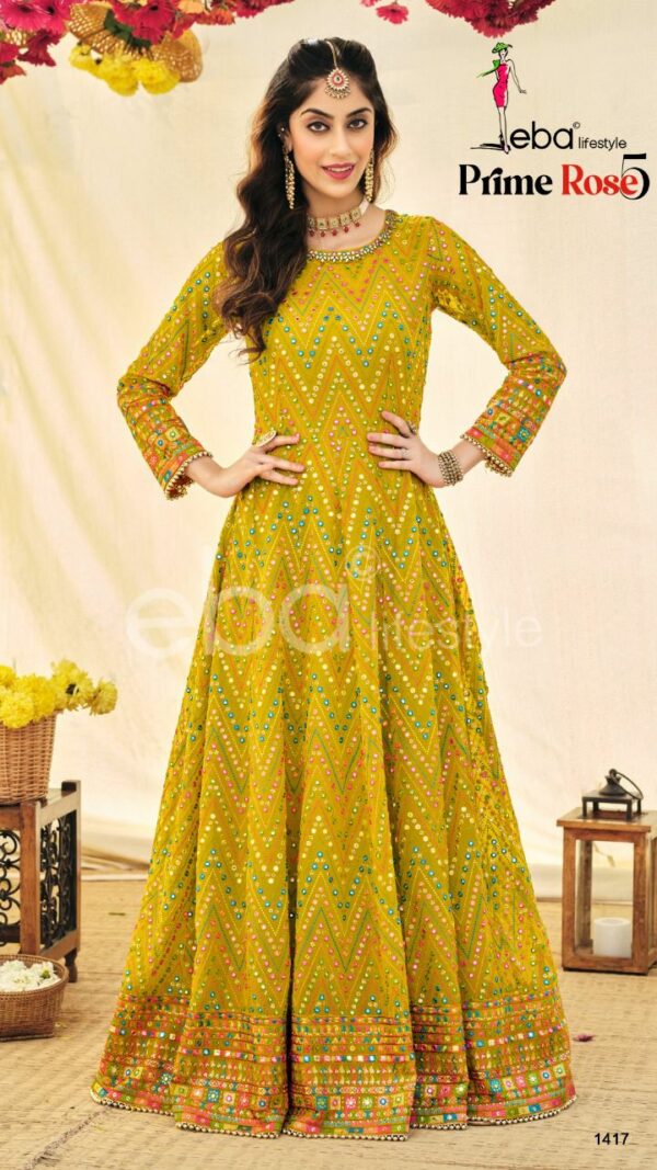 Eba Prime Rose 1417 - Georgette With Heavy Embroidery Suit