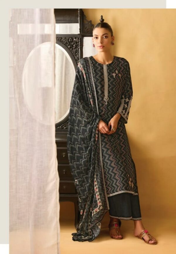 Kimora Tarang 8778 - Pure Muslin Print With Embroidery Suit