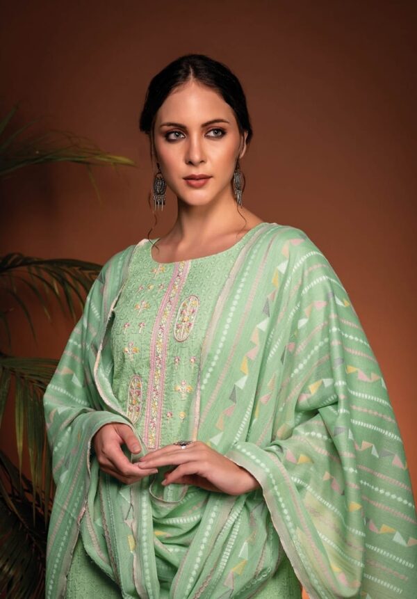 Pure Cotton With Fancy Embroidery Suit
