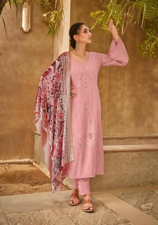 YesFab Aakirah 1006 - Cotton Slub With Embroidery Suit