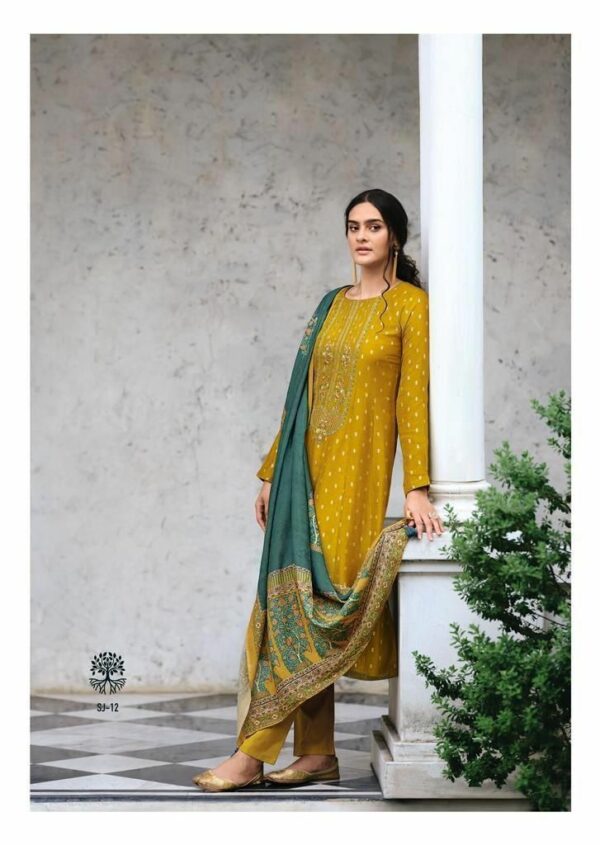 Varsha Sanjh S12 - Fine Chanderi Woven With Embroidery Suit