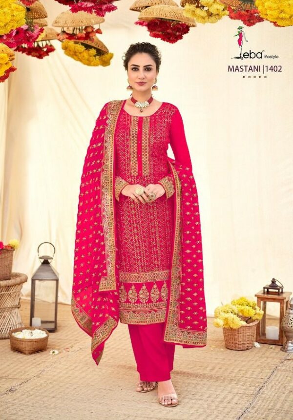 Eba Mastani 1402 - Georgette With Heavy Embroidery Work Suit