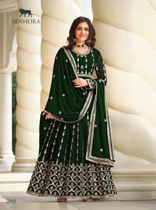 Senhora 2068 - Real Georgette With Sequence Embroidery