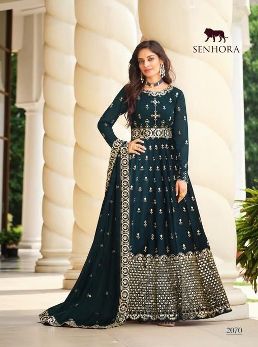 Senhora 2068 - Real Georgette With Sequence Embroidery