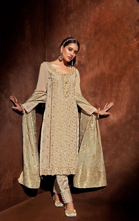 Mohini Rumeli 2205 - Georgette with Elegant Heavy Cording Embroidery Suit