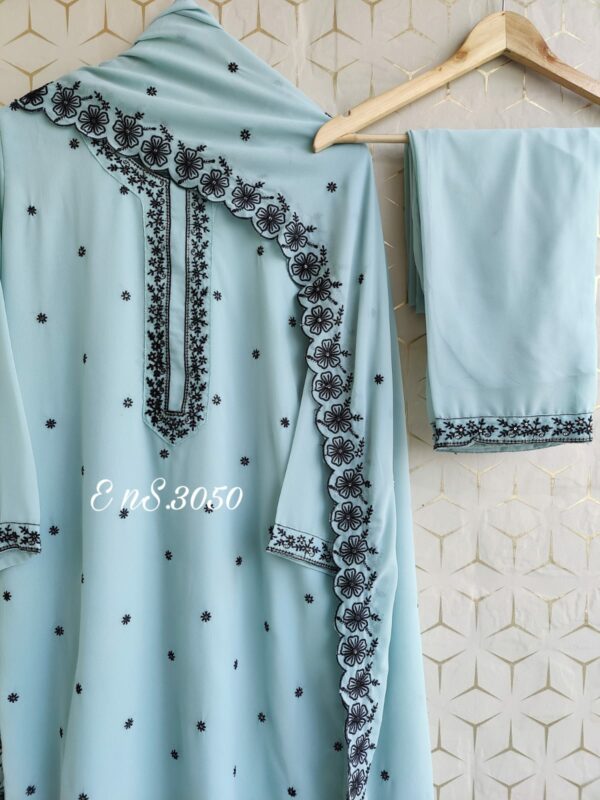 Ready To Wear - Pure Georgette With Resham Thread Embroidery Stitched Suit