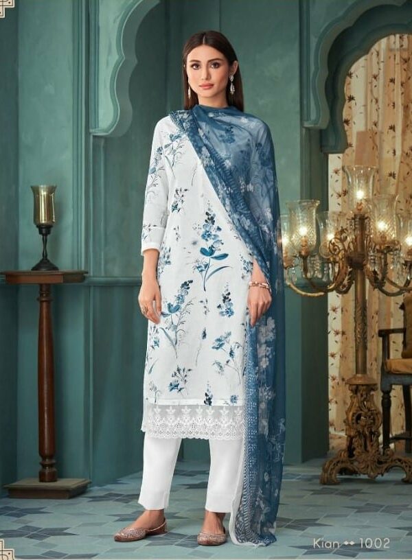 Shiddat Kian 1002 - Cotton Cambric Printed With Handwork & Embroidery Suit