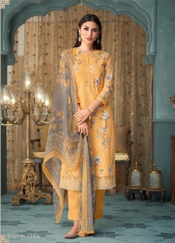Shiddat Kian 1006 - Cotton Cambric Printed With Handwork & Embroidery Suit