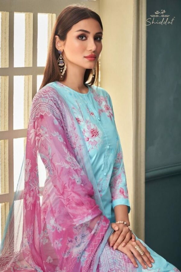 Shiddat Kian 1010 - Cotton Cambric Printed With Handwork & Embroidery Suit