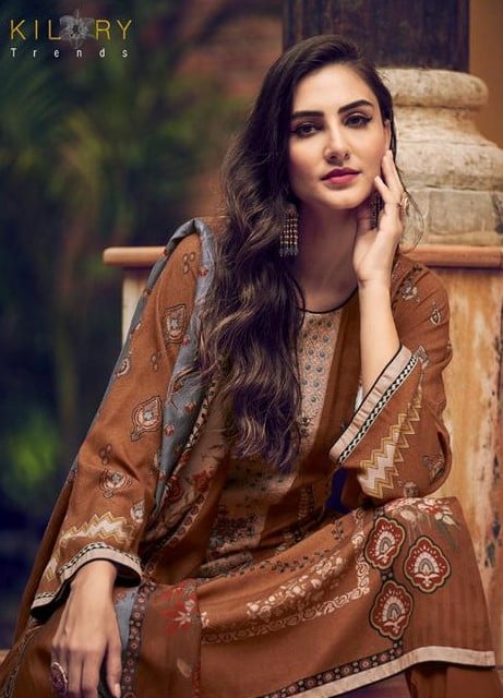 Kilory Gulnaaz 12299 - Pure Jam Cotton Print With Embroidery Suit