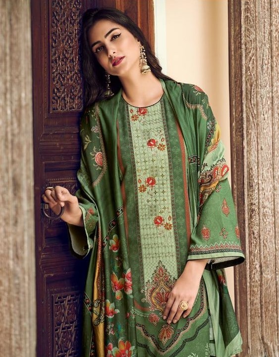 Kilory Gulnaaz 12300 - Pure Jam Cotton Print With Embroidery Suit