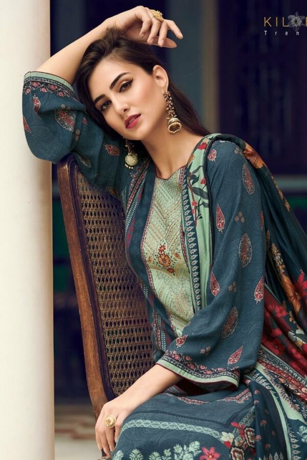 Kilory Gulnaaz 12303 - Pure Jam Cotton Print With Embroidery Suit