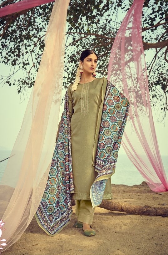 Masakali Ibaadat 47002 - Pure Cotton Silk With Fancy Embroidery Suit