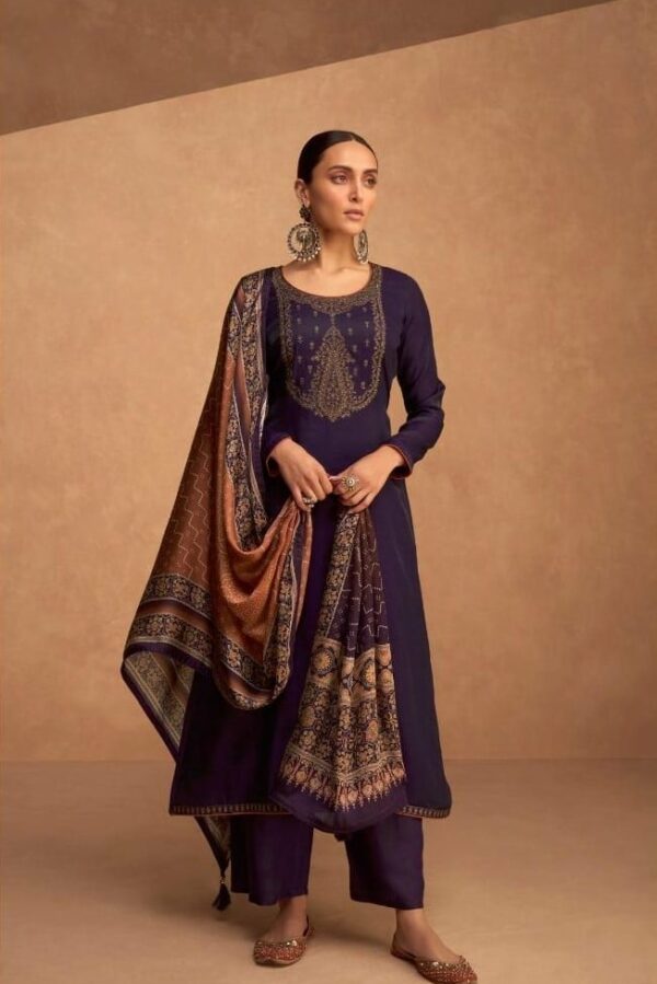 Aashirwad Nasreen 9532 - Premium Gracious Silk With Work Suit