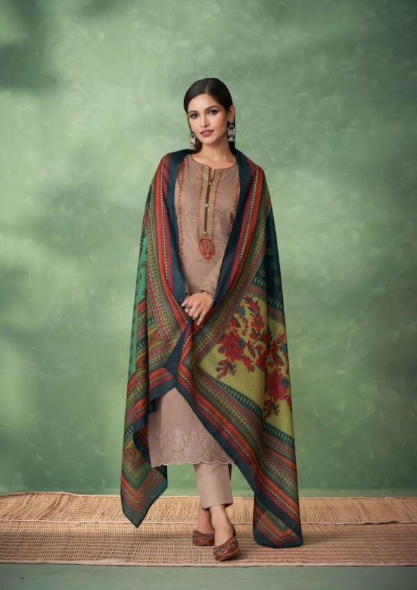 Mumtaz Adira 6003 - Pure Cotton Satin Digital Print With Embroidery Suit