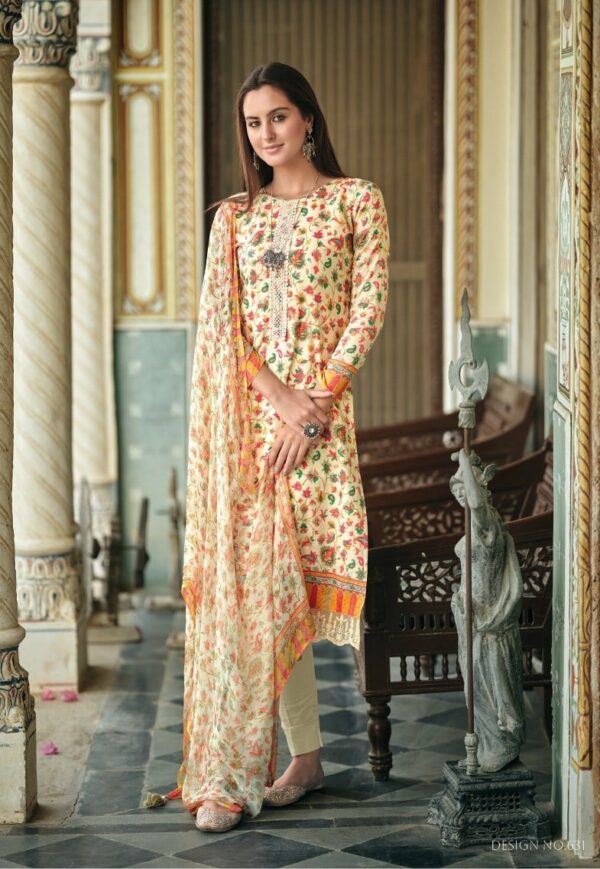 Kilory Kanikari 638 - Pure Lawn Cotton With Fancy Embroidery Work Suit