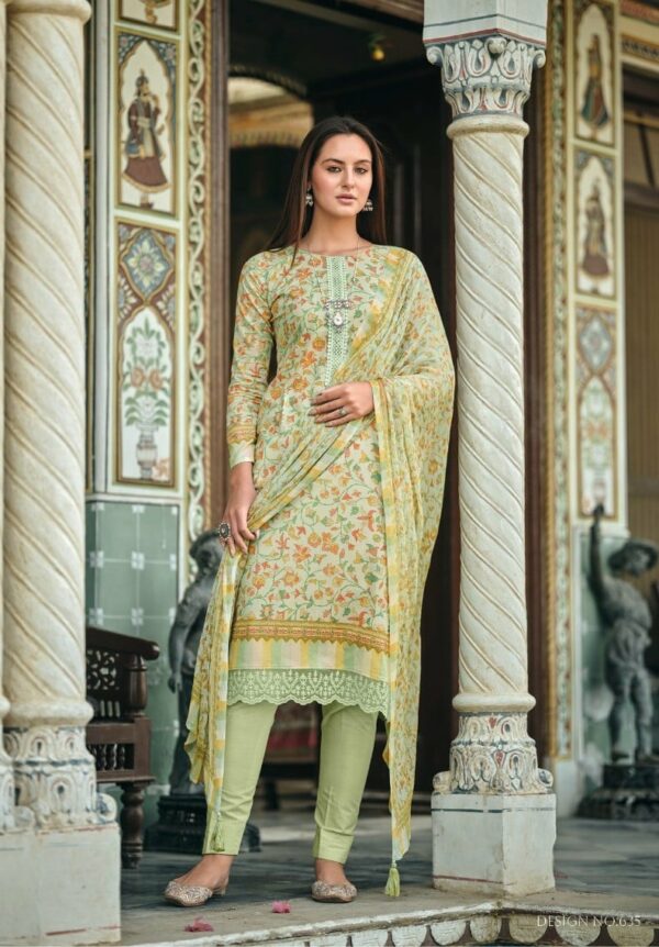 Kilory Kanikari 638 - Pure Lawn Cotton With Fancy Embroidery Work Suit