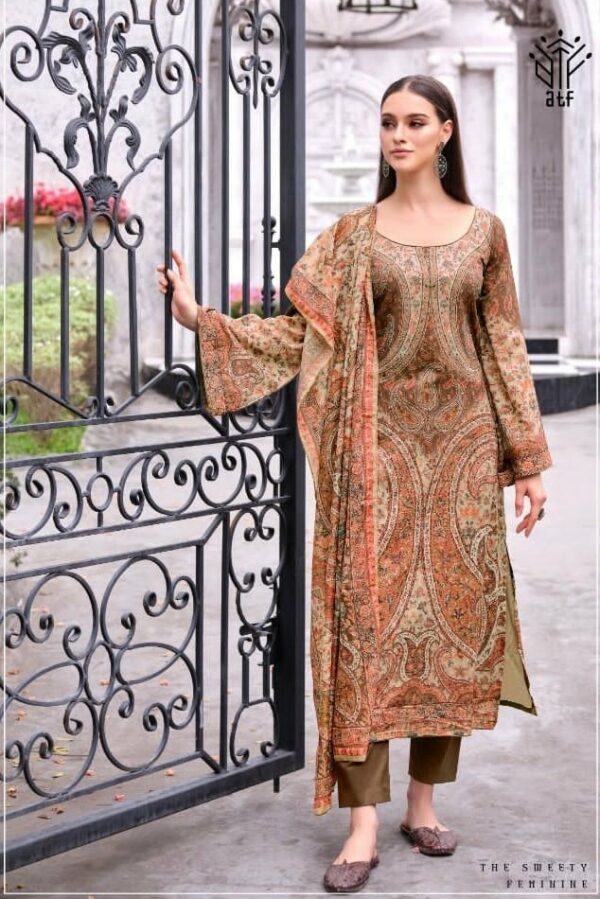 YesFab Queen 1006 - Digital Cotton Lawn Suit