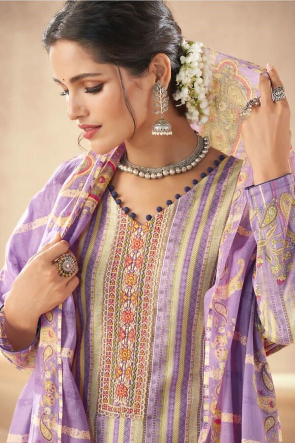Mumtaz Summer Garden 23008 - Pure Lawn Cambric Cotton Digital Print With Embroidery Suit