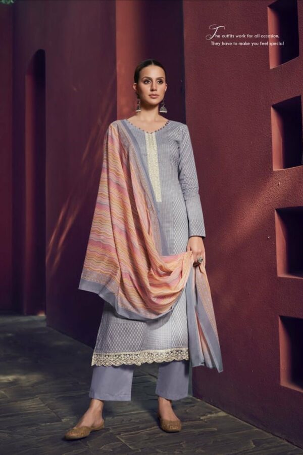 Mumtaz Lamhay 24008 - Pure Lawn Cambric Cotton Digital Print Suit