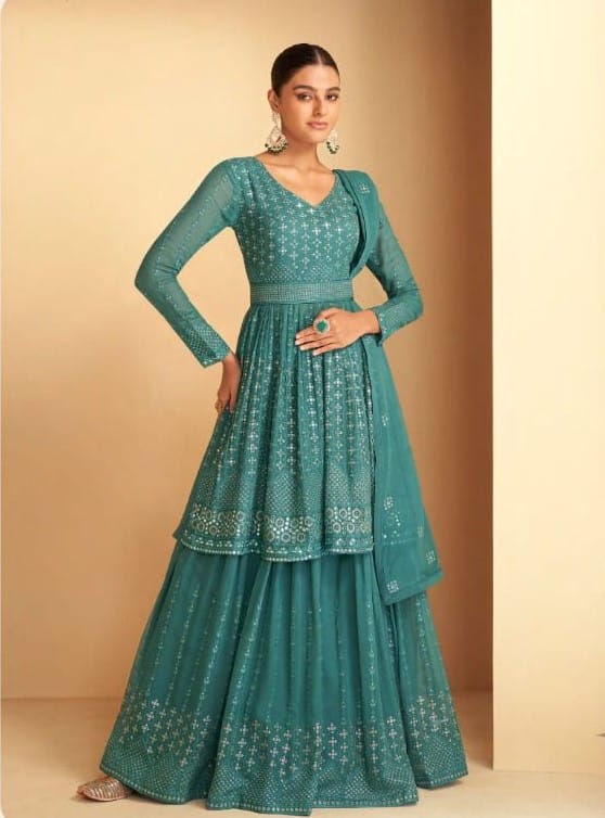 Gulkayra Imlie 7183 - Real Georgette With Work Stitched Dress