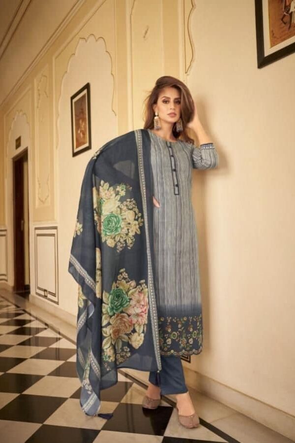 Kesar Pristine 75008 - Pure Lawn Printed With Embroidery Suit