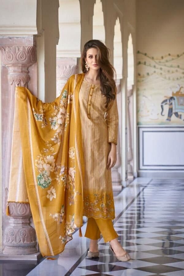 Kesar Pristine 75008 - Pure Lawn Printed With Embroidery Suit