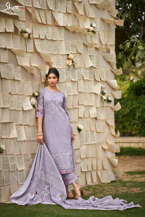 Jay Vijay Khat 8145 - Pure Cotton Khadi Block Print With Handwork And Embroidery Suit