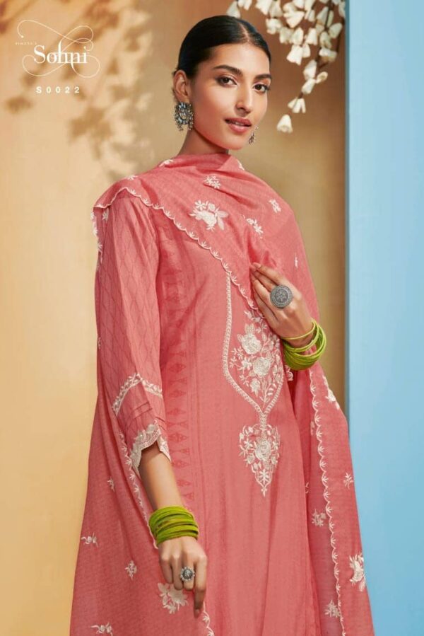 Kimora Sabr S0022 - Pure Cotton Lawn Printed With Embroidery Suit