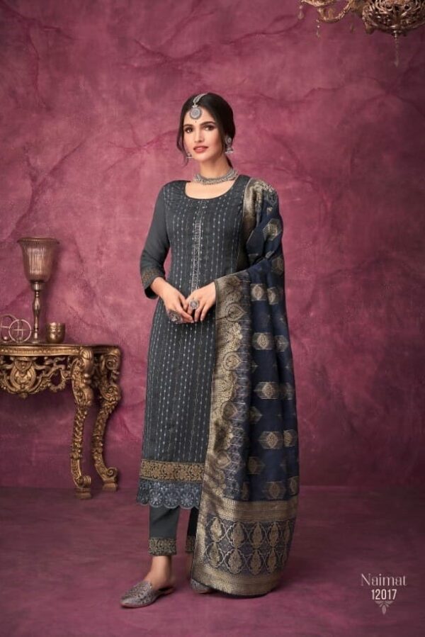 Maisha Naimat 12017 - Pure Chinon Delicate Embroidery & Swarovski Work Suit
