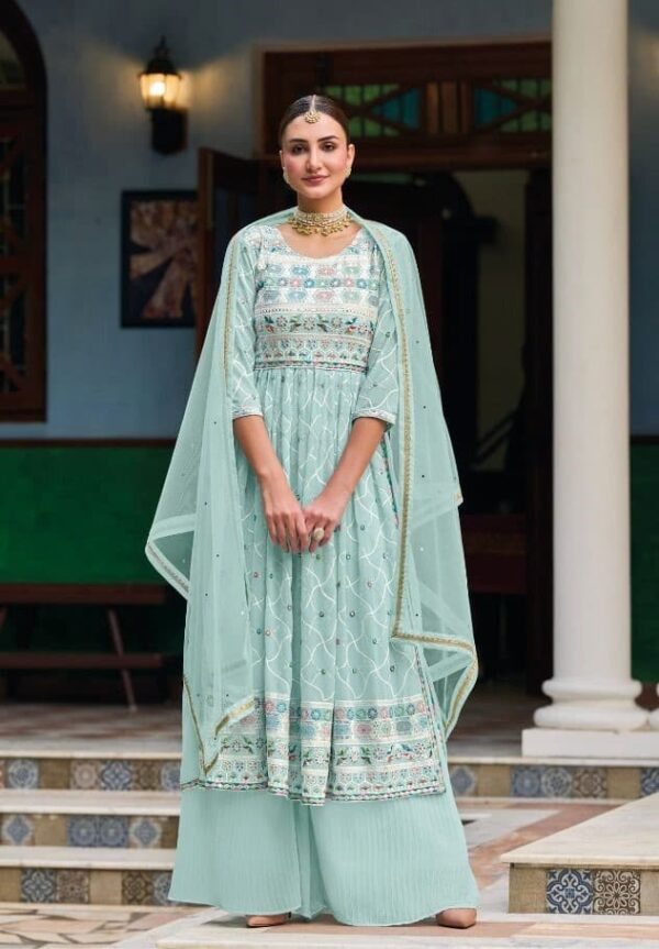 Eba Mehar 1538 - Faux Georgette With Embroidery Work Stitched Suit