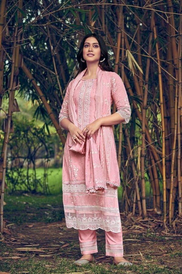 Jay Vijay Jiyana 8188 - Pure Cotton Printed With Embroidery Suit