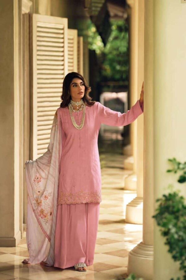 Varsha Summer Breeze SB01 - Muslin Woven With Embroidery And Laces Suit