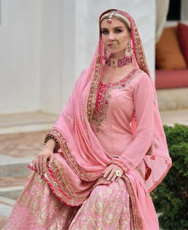 Eba Armani 1591 - Faux Georgette With Embroidery Work Stitched Suit