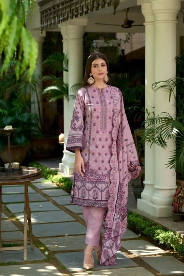 Deepsy Bin Saeed 4008 - Pure Cotton With Self Embroidery Suit