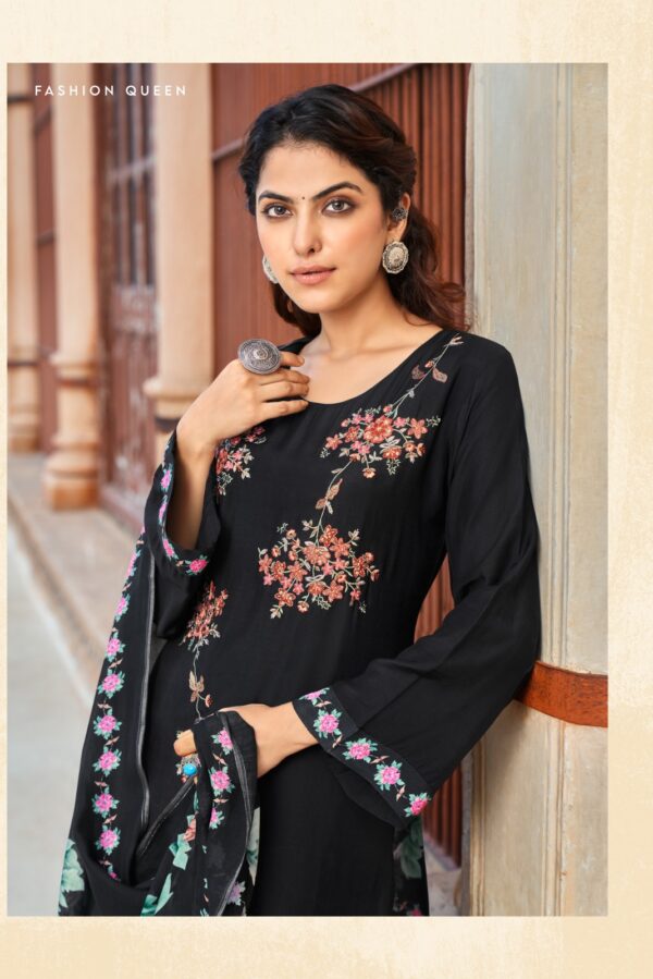 Rupali Moksha 6602 - Pure Muslin Heavy Embroidery & Handwork Suit