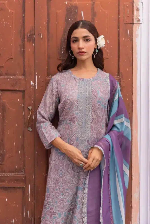 Naariti Mukhi 04 - Pure Linen With Digital Print And Embroidery Suit