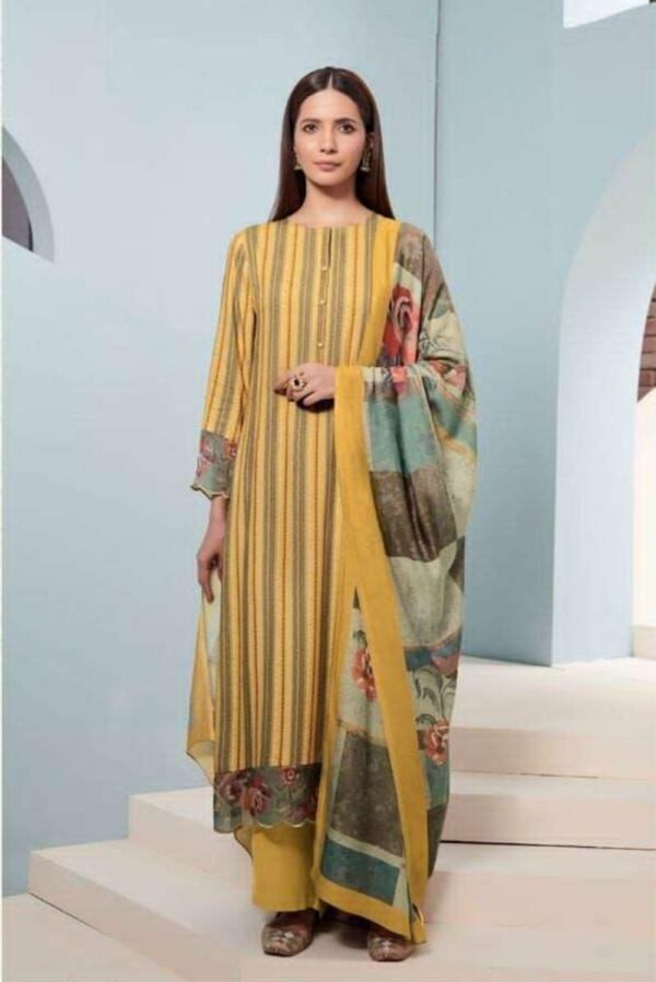 Sudriti Lakeer 5596 - Cotton Printed With Embroidery Suit