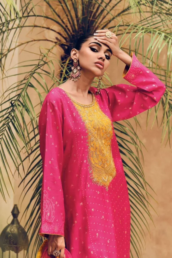 Varsha Ananya AN04 - Viscose Silk Woven Digitally Printed With Embroidery Suit
