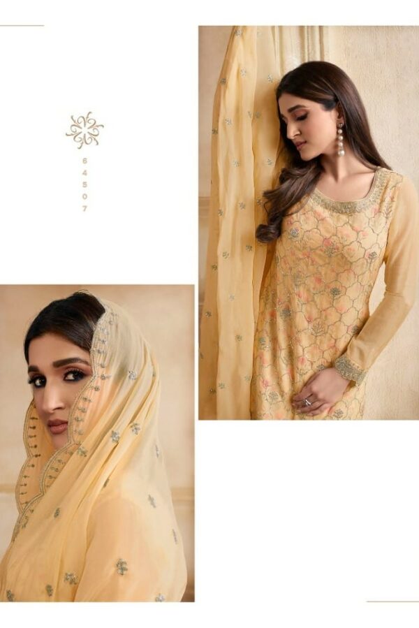 Vinay Pearl 64507 - Organza Printed & Embroidered Suit