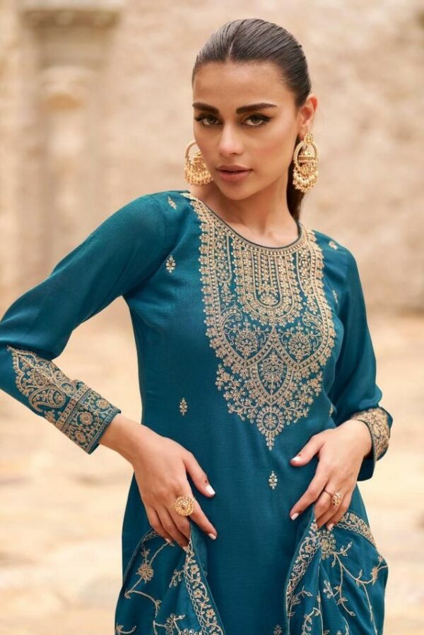 Premium Silk With Embroidery Work Suit - TIF 1063