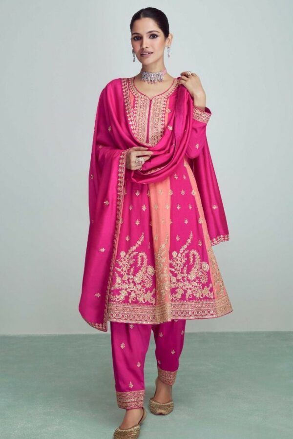 Aashirwad Riwaaz 9708 - Premium Silk With Work Stitched Suit