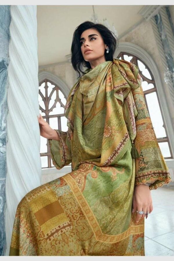 Varsha Libas e Lajawab LB03 - Muslin Silk Digitally Printed With Laces Suit