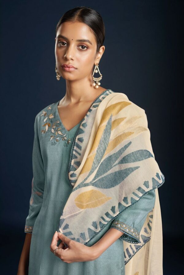 Ganga Pauline S1865C - Premium Cotton Silk Printed With Embroidery And Handwork Suit