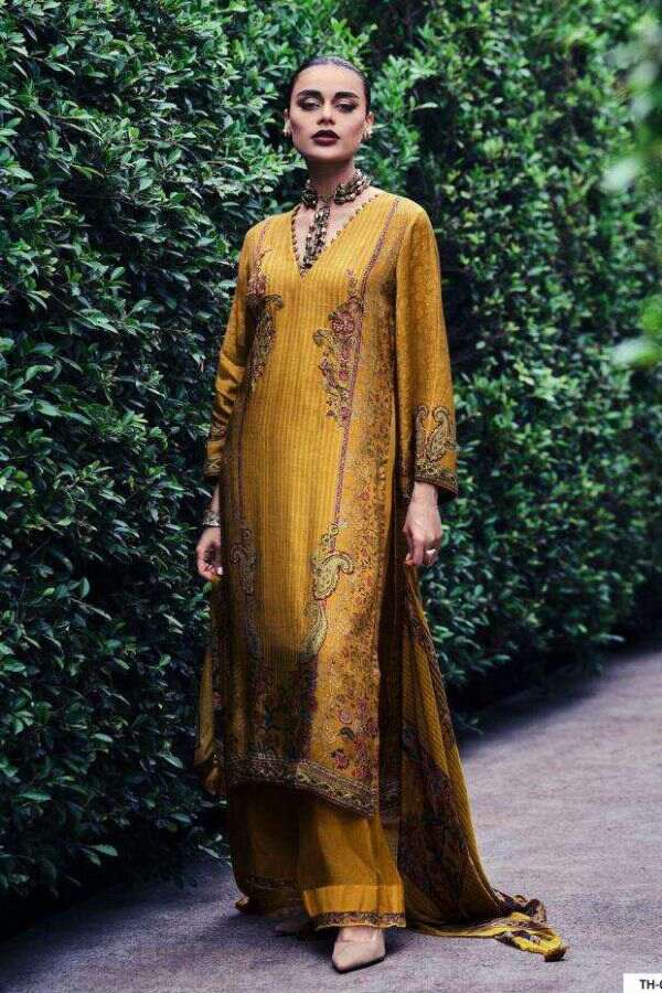 Varsha Tahira TH06 - Muslin Silk Digital Prints With Laces Suit